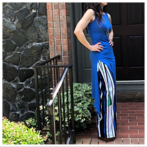 ✨LAST ONE✨Royal blue high slit dress - Picture 4 of 8